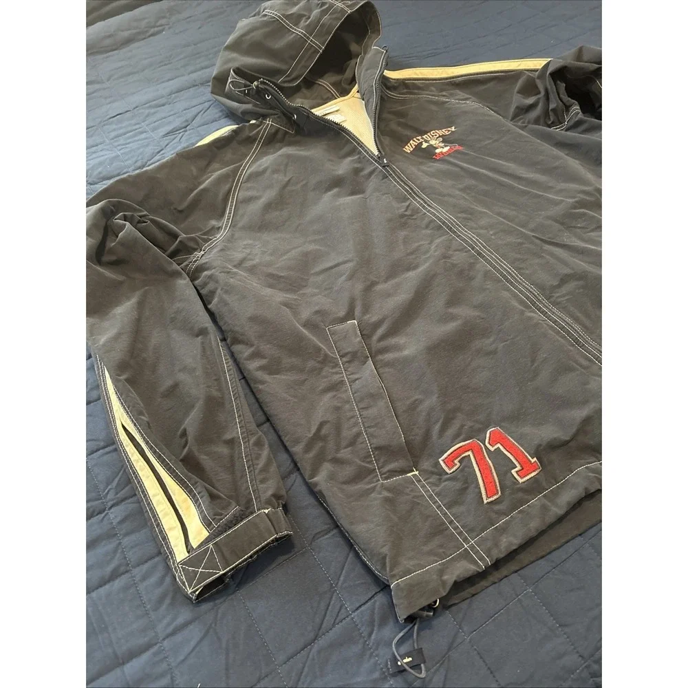 Disney World Jacket Men's Size XL Mickey Mouse Logo 71 Disney Windbreaker Hooded
